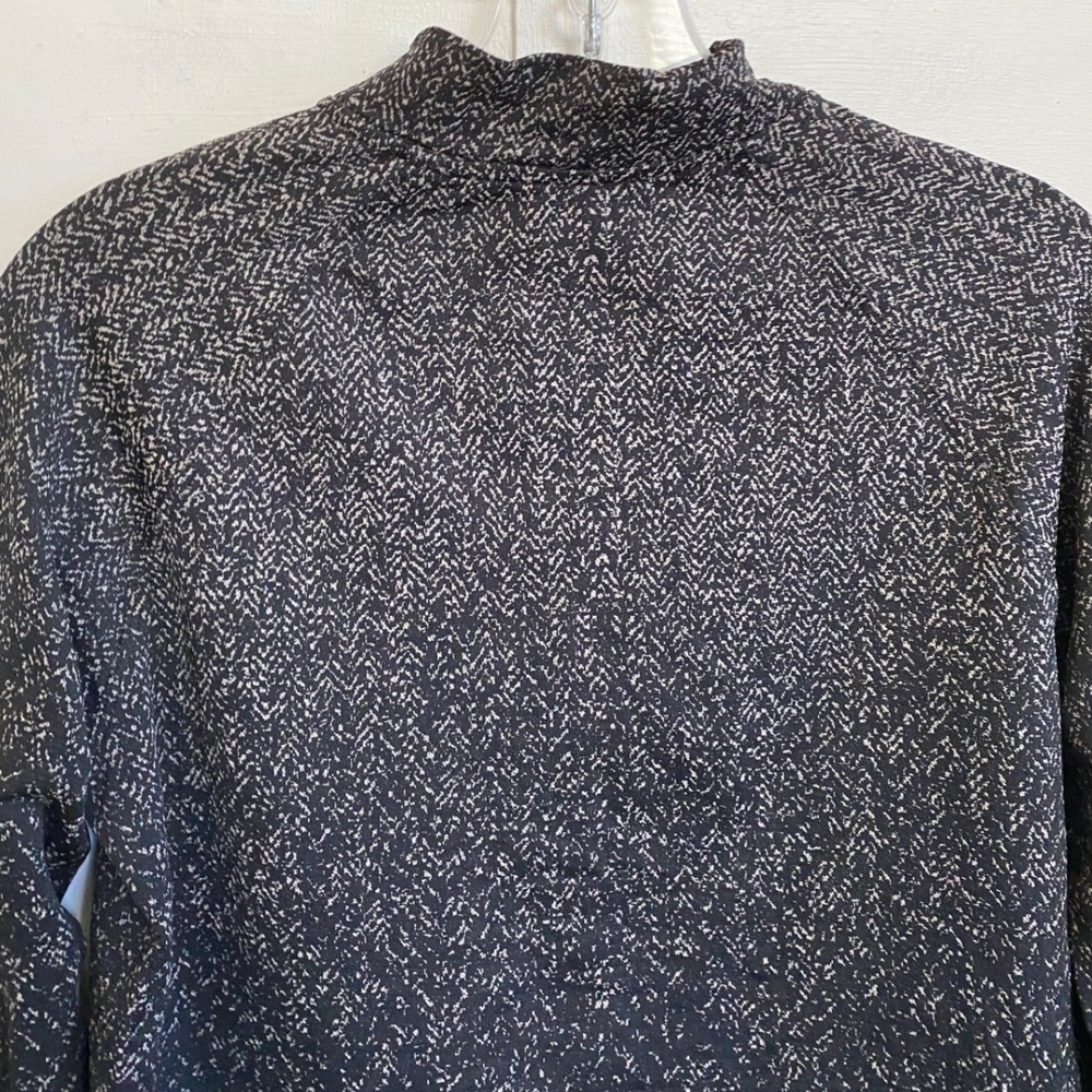 Lululemon Rest Less Half Zip Pullover Herringbone Black White Women Size 8‎ - Picture 7 of 13